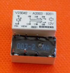 V23042-A2003-B201 (12V) Siemens Mini Röle Çift Kontak 8 Pin