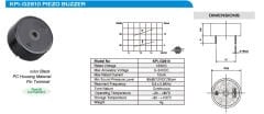 KPI-G2610 Devreli Buzzer 22mm - 12V 10mA - 85dB