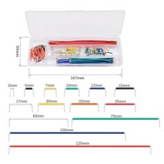Kutulu Breadboard Power Jumper Adaptörlü Elektronik Deney Seti