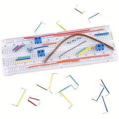 Kutulu Breadboard Power Jumper Adaptörlü Elektronik Deney Seti