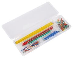 Kutulu Breadboard Power Jumper Kablo Kiti Adaptörlü Elektronik Deney Seti