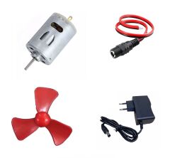 Adaptörlü Motor Pervane Soketli Elektrik Deney Seti - Öğrenci Elektrik Devresi