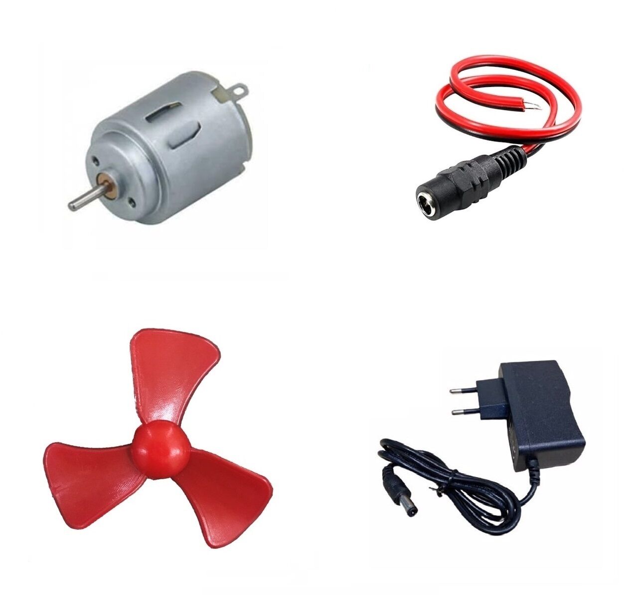 Adaptörlü Motor Pervane Soketli Elektrik Deney Seti - Öğrenci Elektrik Devresi