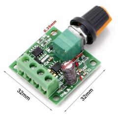 DC 1.8-12V 2A Pwm Motor Hız Kontrol Kartı Tek Yönlü