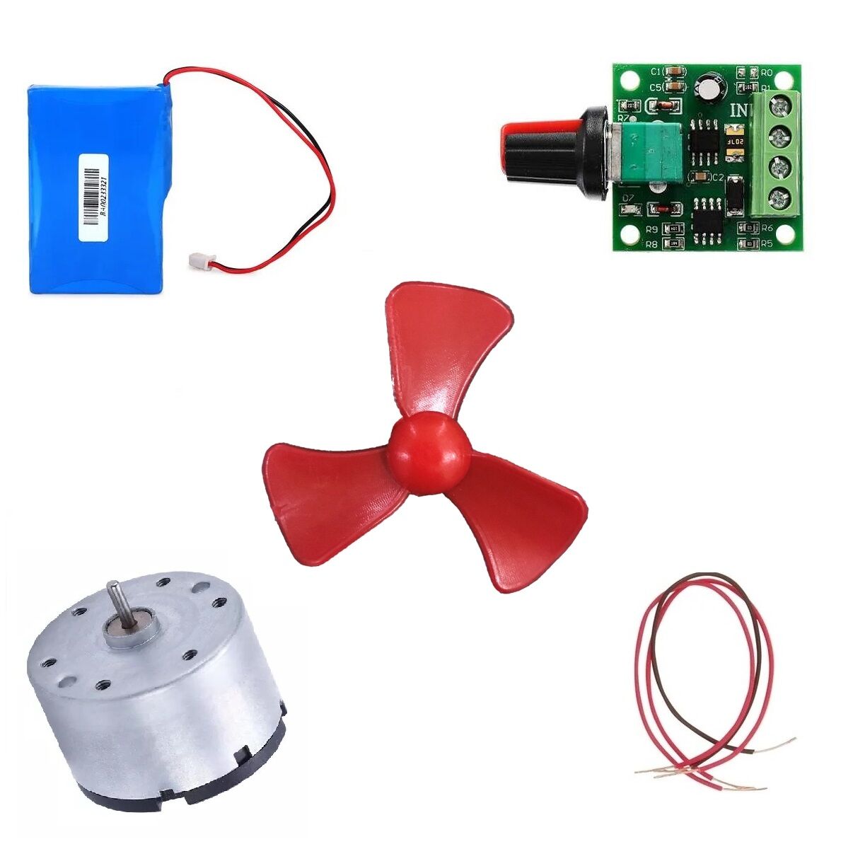 Hız Ayarlı Motor Pervane Elektrik Deney Seti - Öğrenci Elektrik Devresi