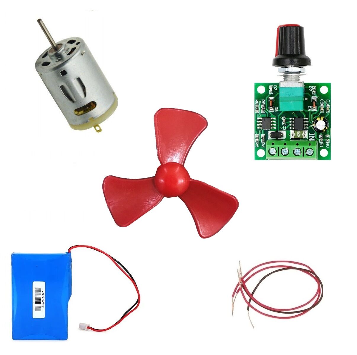 Hız Ayarlı Motor Pervane Elektrik Deney Seti - Öğrenci Elektrik Devresi