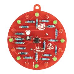 DC 3V LED Işıklı Yılbaşı Ağacı Dekorasyon NE555 Hobi Devresi DIY Lehimleme Kiti - Demonte(Montesiz)