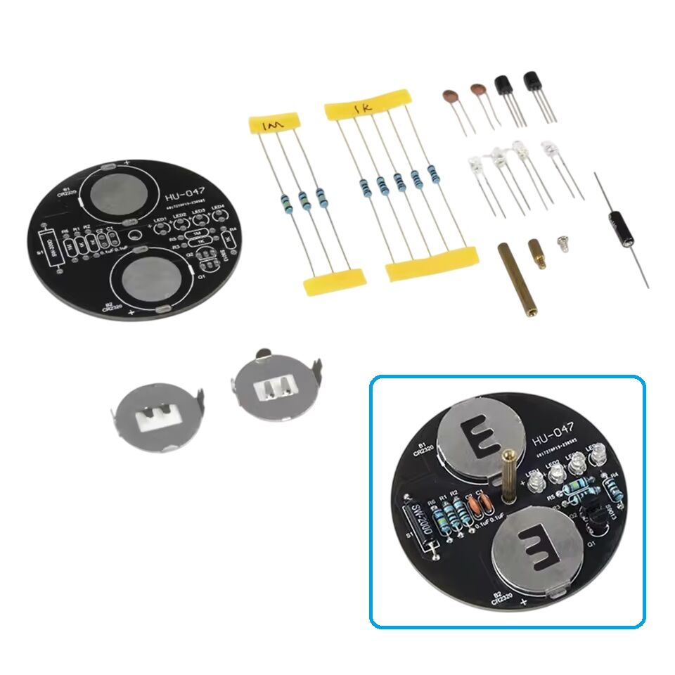 DC 6V LED Dönen Gyro Yanıp Sönen Işıklar Hobi Devresi DIY Lehimleme Kiti - Demonte(Montesiz)