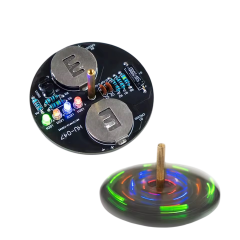 DC 6V LED Dönen Gyro Yanıp Sönen Işıklar Hobi Devresi DIY Lehimleme Kiti - Demonte(Montesiz)