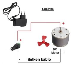 Kutulu 3 in 1 Basit Motor Deney Seti (3 Devre) - Öğrenci Elektrik Devresi