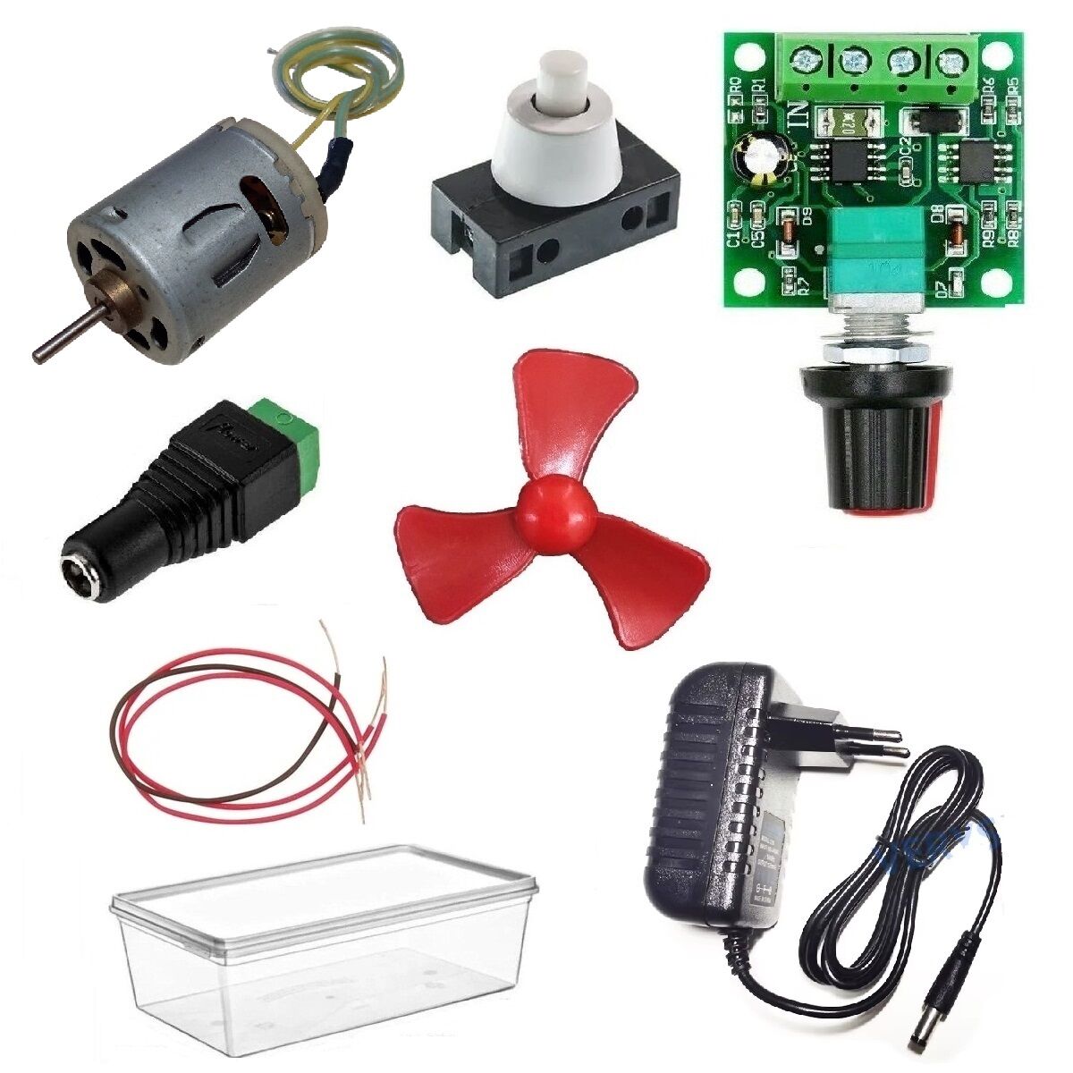 Kutulu 3 in 1 Güçlü Motor Deney Seti (3 Devre) - Öğrenci Elektrik Devresi