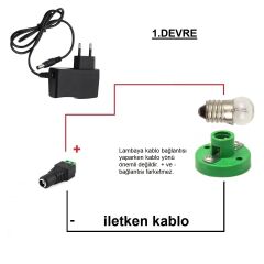 Kutulu 3 in 1 Basit Lamba ve Dimmer Deney Seti (3 Devre) - Öğrenci Elektrik Devresi