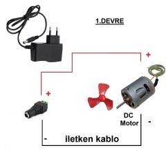 Kutulu 6 in 1 Motor ve Lamba Deney Seti (6 Devre) - Öğrenci Elektrik Devresi