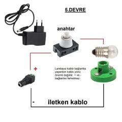 Kutulu 6 in 1 Motor ve Lamba Deney Seti (6 Devre) - Öğrenci Elektrik Devresi