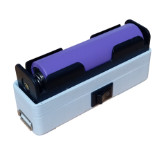 Mini Powerbank Tek Hücreli 18650 Li-Ion 3.7V Pil Type-C ile Şarj ve Mini USB Led Lamba