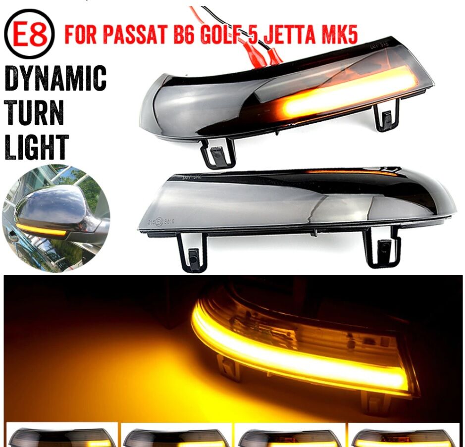 Ayna Sinyali Kayar Led - Passat B5.5 B6 EOS - Jetta Mk5 -  Golf 5