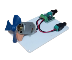Pervaneli Motor Hızı Ayarlanabilen Adaptörlü Öğrenci Deney Devresi