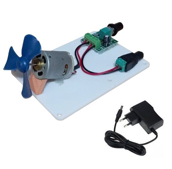 Pervaneli Motor Hızı Ayarlanabilen Adaptörlü Öğrenci Deney Devresi