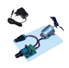 Pervaneli Motor Hızı Ayarlanabilen Adaptörlü Öğrenci Deney Devresi