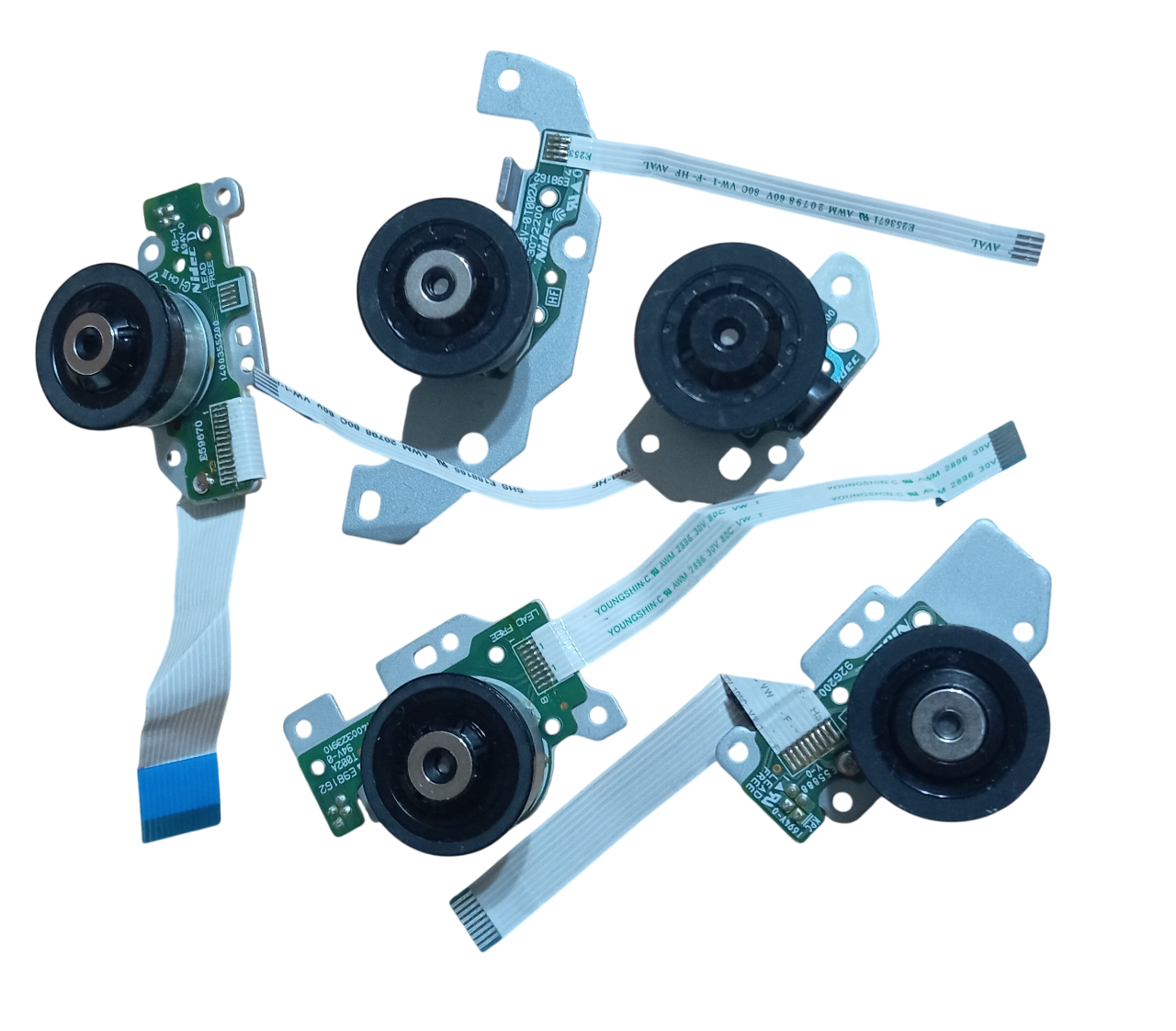 5 Adet Hall Effect Sensörsüz Farklı Tip Fırçasız DVD/CD-Rom Motoru Flex Kablolu