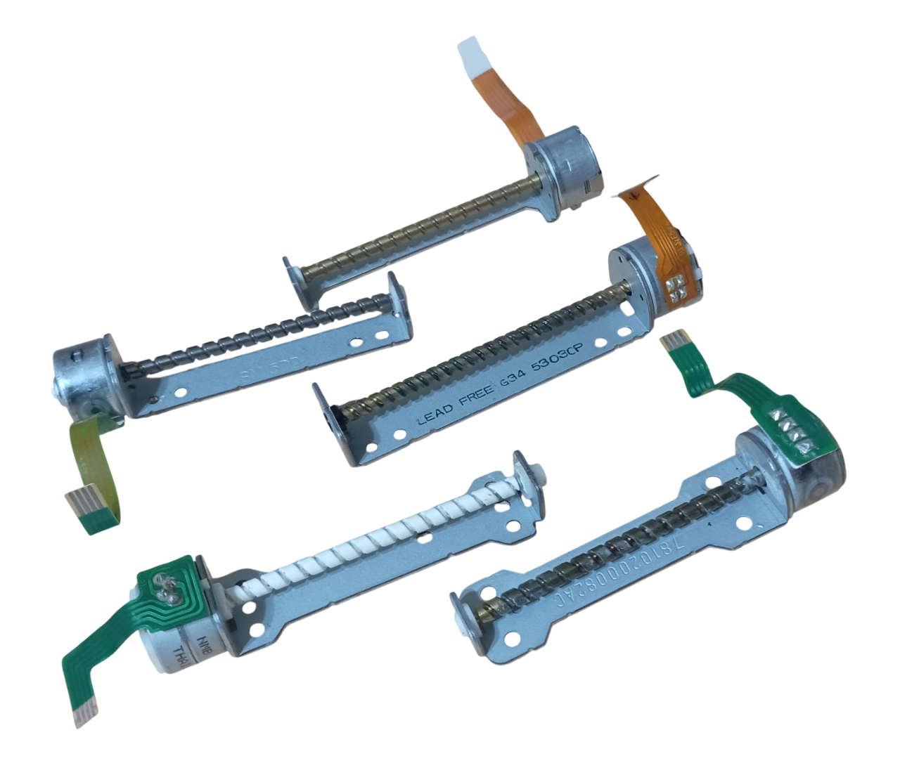 5 Adet Farklı Boyutlarda Flex Kablolu DC 5-6V Bipolar Step Motor