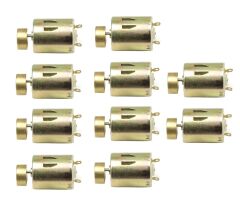 10 Adet DC 3V 5V Okul Deney Seti Elektrik Kuvvetli Titreşim Motoru