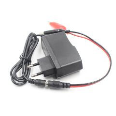 12W DC 12V 1000mA Kurşun Asit Kuru Akü Şarj Adaptörü Akü Takviye Cihazı Soketli Krokodilli