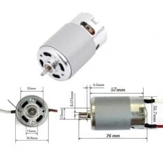 Johnson 1061875 RS-550 Yüksek Torklu DC Şarjlı Matkap Daire Testere Motoru 12V 18V 21V