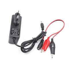 DC 12V 1A Priz Tipi Adaptör Soketli Krokodilli Öğrenci Deneylerine Uygun Güç Besleme Cihazı