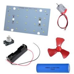 Led Panel Motor Pervane Elektrik Deney Seti - Öğrenci Elektrik Devresi