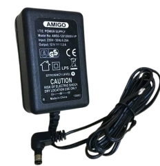 Amigo 12V 1.2A Modem ve Arduino Uyumlu Plastik Kasa Priz Tipi Adaptör AMS56-1201200SV-VP
