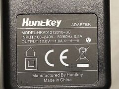 Huntkey 12V 1A Modem ve Arduino Uyumlu Plastik Kasa Priz Tipi Adaptör HKA01212010-3C