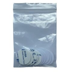 125kHz 25mm Çapında Madeni Para RFID Sticker Yapışkanlı Etiket EM4100 Salt Okunur - 10 Adet