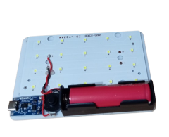 Şarjlı Yüksek Işık Lamba Aydınlatma El Feneri Öğrenci Deney Devresi