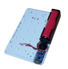 Şarjlı Yüksek Işık Lamba Aydınlatma El Feneri Öğrenci Deney Devresi