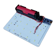 Şarjlı Yüksek Işık Lamba Aydınlatma El Feneri Öğrenci Deney Devresi