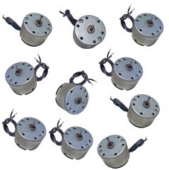 10 Adet 30cm Kablo Lehimli 6V DC Motor Hobi Oyuncak Elektrik Deney Motoru
