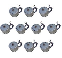 10 Adet 30cm Kablo Lehimli 6V DC Motor Hobi Oyuncak Elektrik Deney Motoru