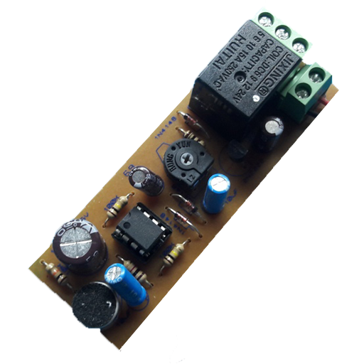 Ses ile Röle Kontrol Devresi - Monteli