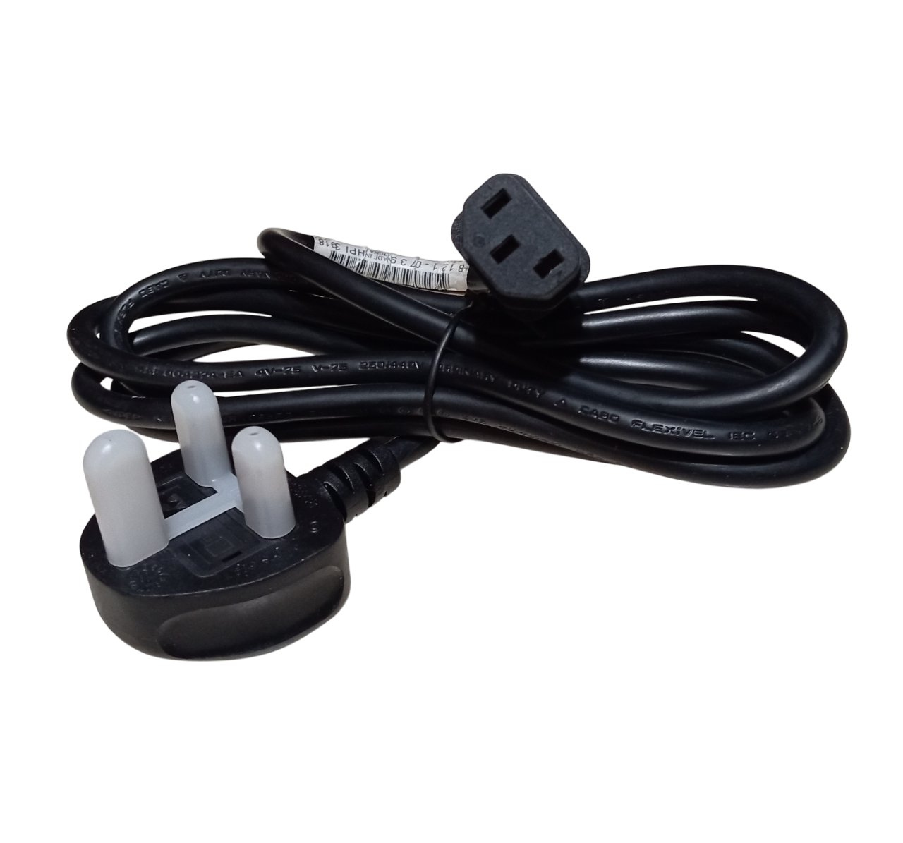 BS-1363/A 120cm UK Duvar Tipi Fiş Bilgisayar, Yazıcı, Tarayıcı için Sigortalı İngiliz Power Enerji Güç Kablosu 3x0.75mm 10A 250V
