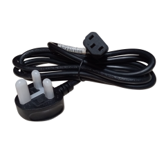 BS-1363/A 120cm UK Duvar Tipi Fiş Bilgisayar, Yazıcı, Tarayıcı için Sigortalı İngiliz Power Enerji Güç Kablosu 3x0.75mm 10A 250V