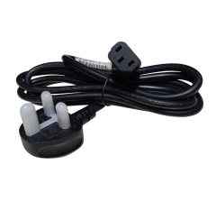 BS-1363/A 120cm UK Duvar Tipi Fiş Bilgisayar, Yazıcı, Tarayıcı için Sigortalı İngiliz Power Enerji Güç Kablosu 3x0.75mm 10A 250V