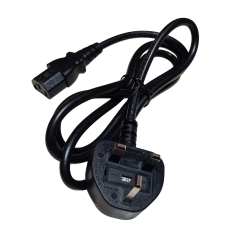 BS-1363/A 120cm UK Duvar Tipi Fiş Bilgisayar, Yazıcı, Tarayıcı için Sigortalı İngiliz Power Enerji Güç Kablosu 3x0.75mm 10A 250V