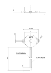 KPI-G2210L DC 3-30V Devreli 22mm Kulaklı Piezo Buzzer Siyah 15mA 88dB