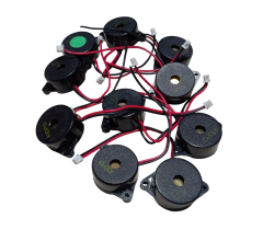10 Adet KPI-G2210L DC 3-30V Devreli 22mm Kulaklı Piezo Buzzer Siyah 15mA 88dB