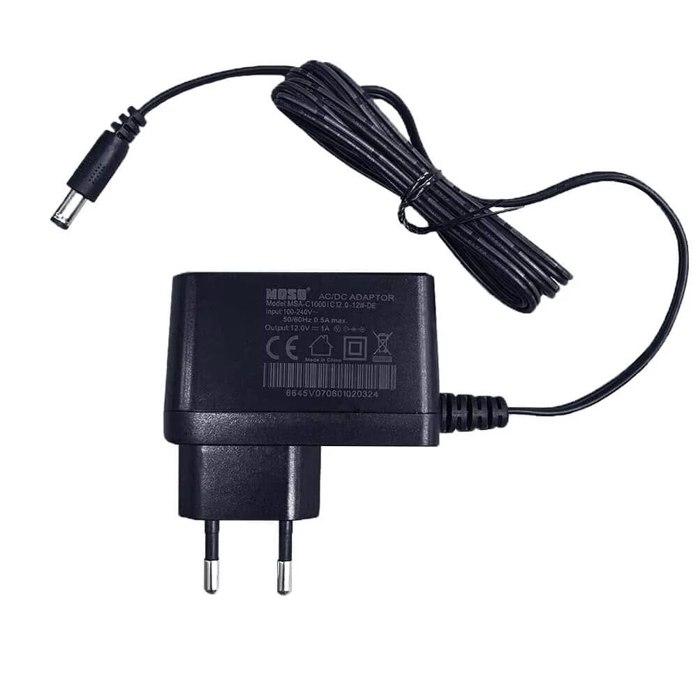 Moso 12V 1A Modem ve Arduino Uyumlu Plastik Kasa Priz Tipi Adaptör MSA-C1000IC12.0-12W-DE