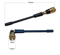 10 Adet Wifi Anten Kablosuz 2.4Ghz SMA Erkek 11cm 2dbi 150Mbps (Somun Yeri Dış Çap 12mm, İç Çap 9mm)