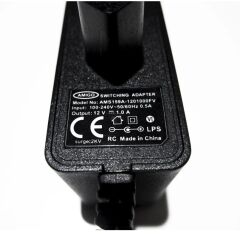 Amigo 12V 1A Modem ve Arduino Uyumlu Plastik Kasa Priz Tipi Adaptör AMS159A-1201000FV