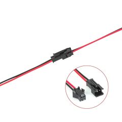 JST SM 2 Pinli 20cm Kablolu Konnektör Seti  22AWG Erkek-Dişi Takım Kablo Soketi