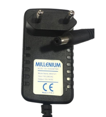 Millenium 12V 1A Modem ve Arduino Uyumlu Plastik Kasa Priz Tipi Adaptör MXH121